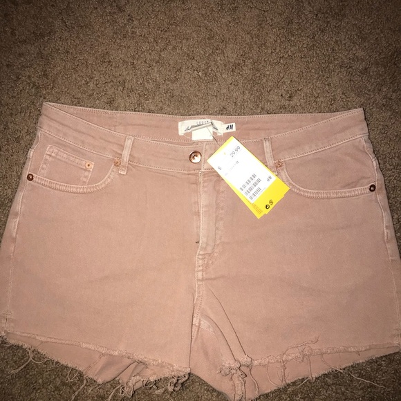 Salmon denim shorts - Picture 1 of 1